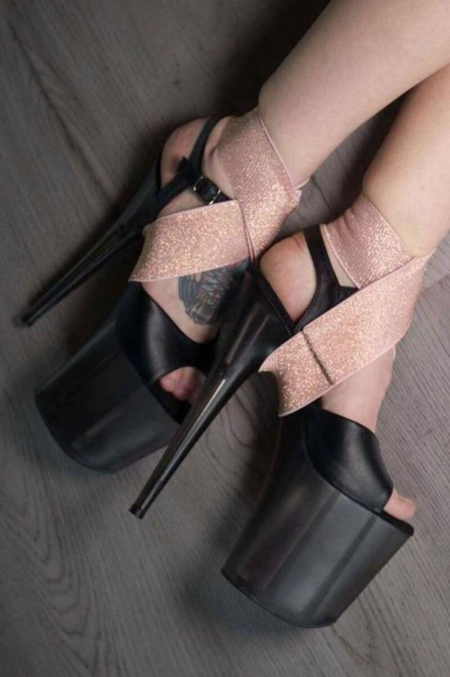 Pole Dance Kleidung Heel Heldin | Heel Heldin Ankle Keeper Rosegold