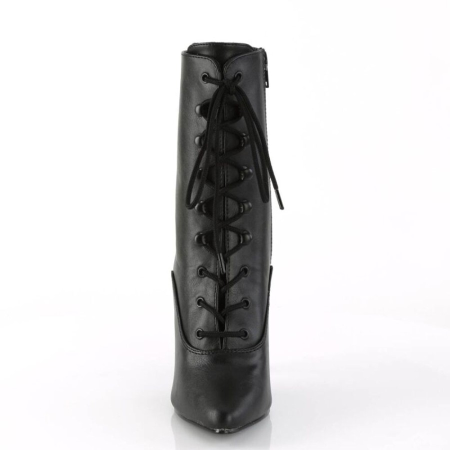 High Heels Pleaser | Pleaser Seduce-1020 Stiefeletten Kunstleder Schwarz