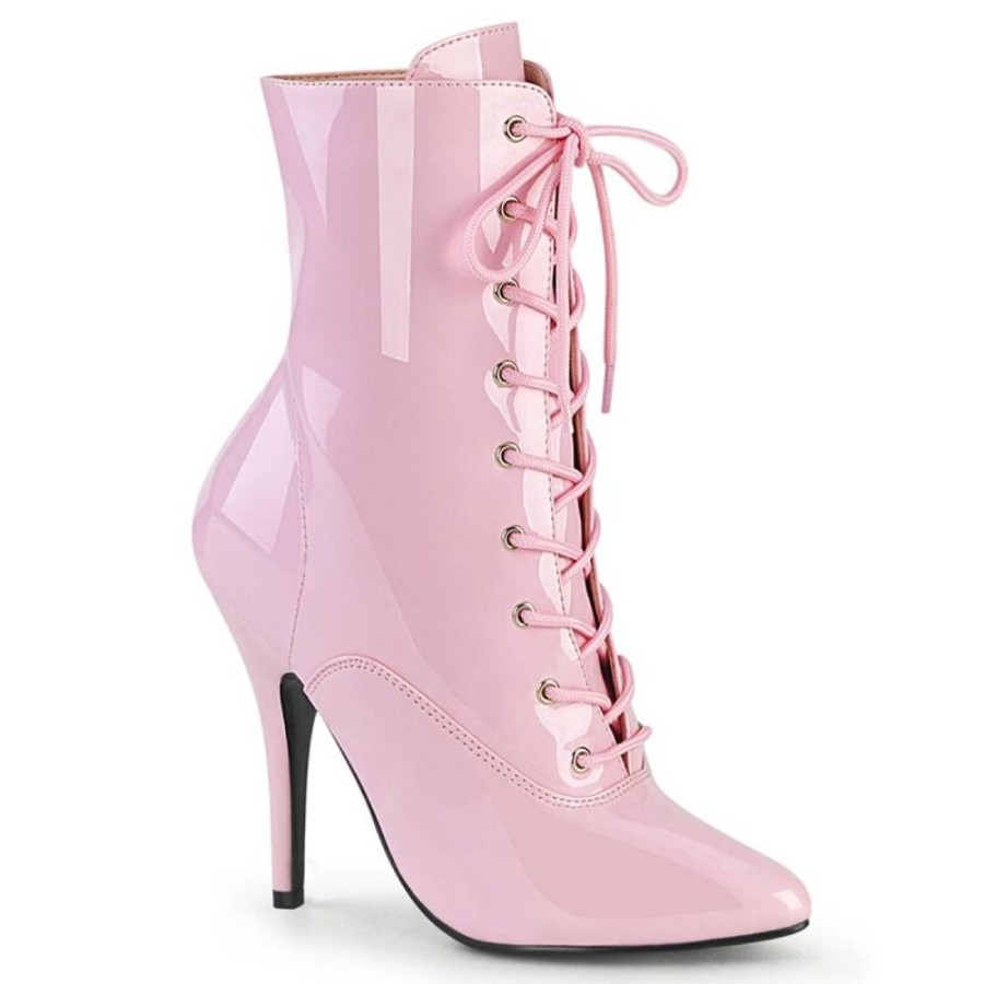 High Heels Pleaser | Pleaser Seduce-1020 Stiefeletten Lack Pink