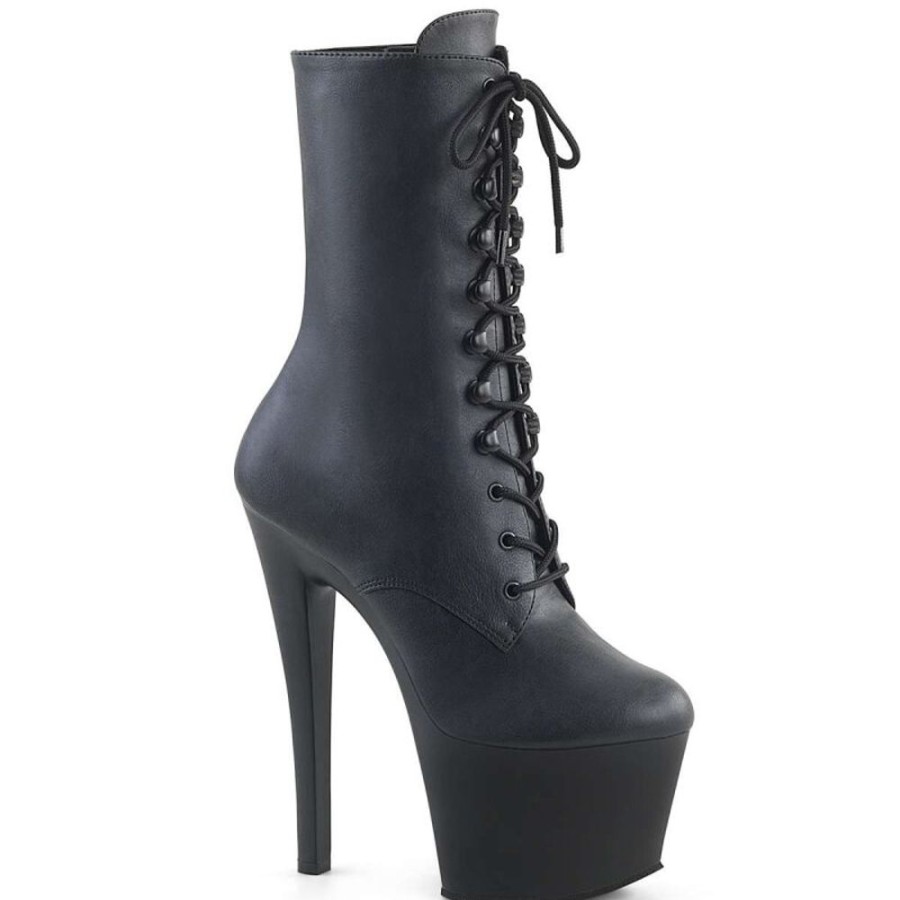 High Heels Pleaser | Pleaser Stiefelette Sky-1020 Schwarz