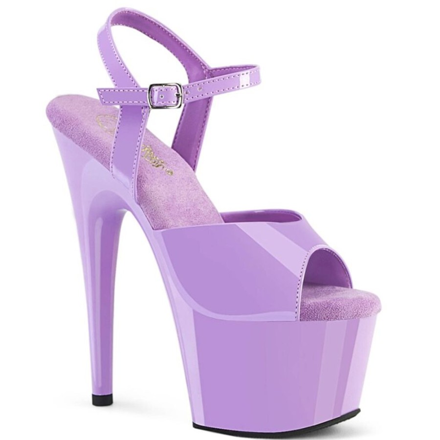 High Heels Pleaser | Pleaser Adore-709 Plateau Sandaletten Lack Lila