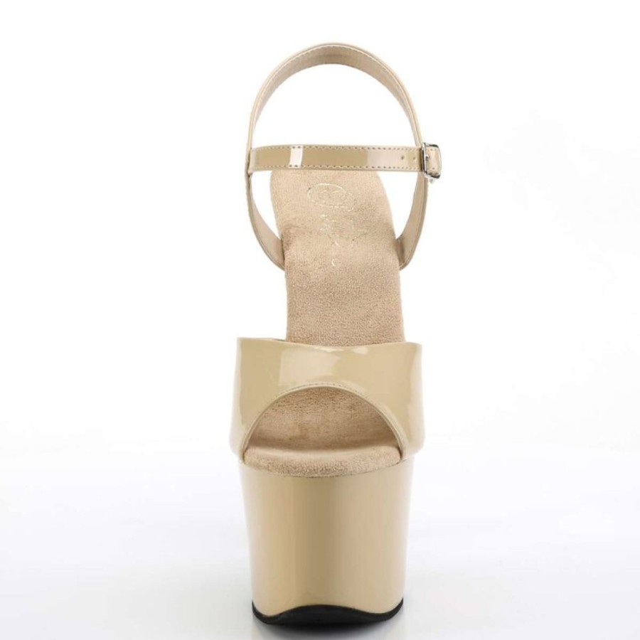 High Heels Pleaser | Pleaser Sandalette Sky-309 Creme