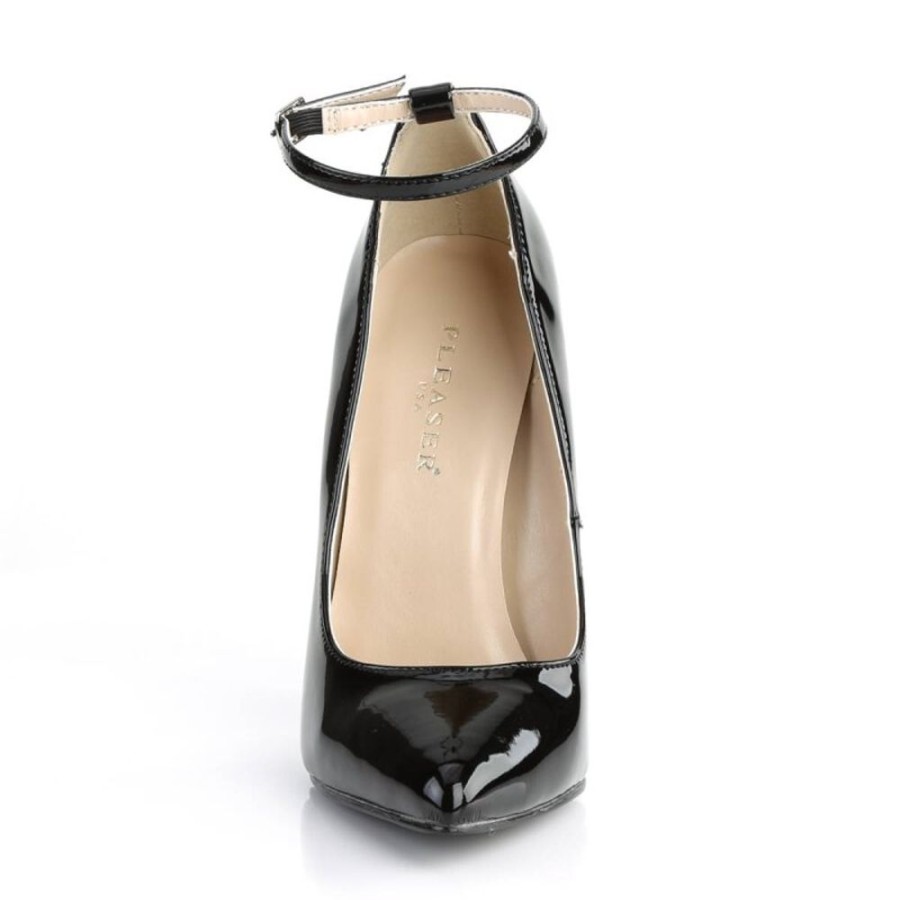 High Heels Pleaser | Pleaser Sexy-23 Pumps Lack Schwarz