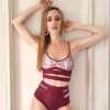 Pole Dance Kleidung Oksa Polewear | Oksawear Top Pasadena Weinrot