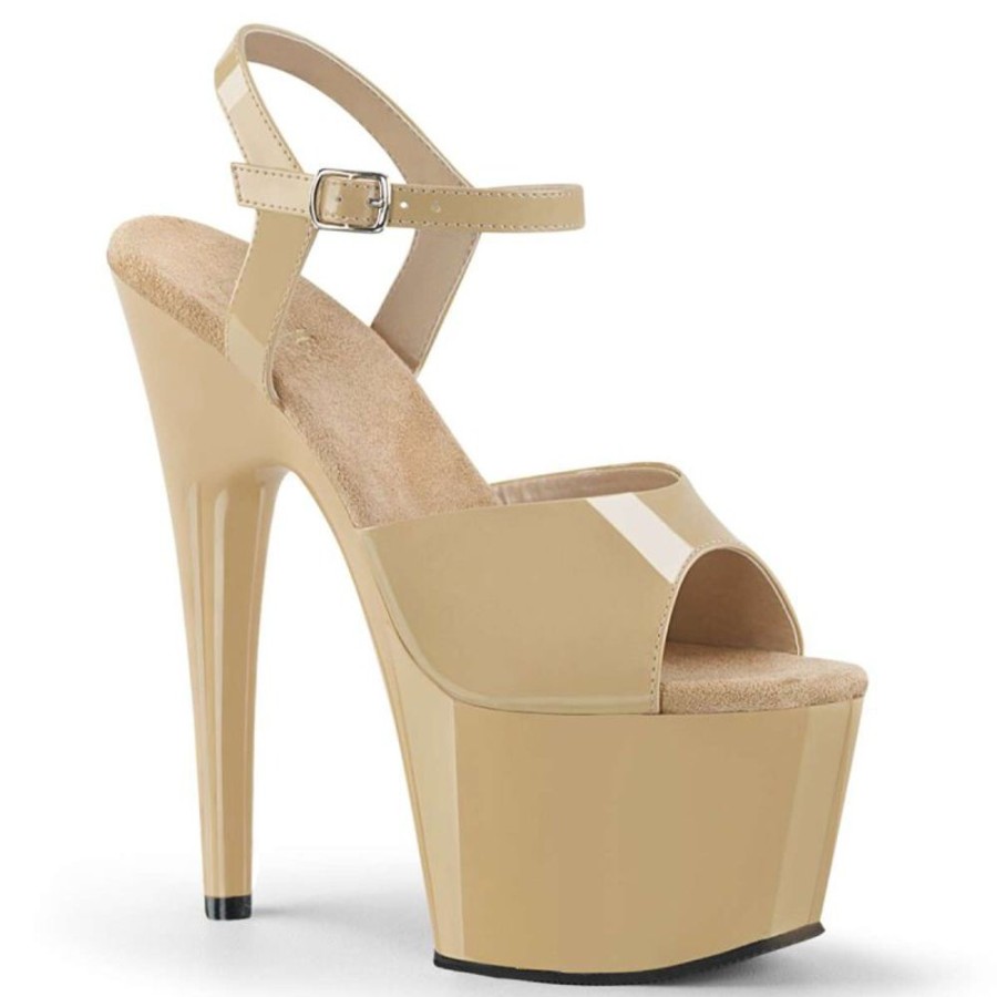 High Heels Pleaser | Pleaser Sandalette Adore-709 Creme