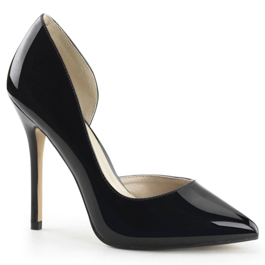 High Heels Pleaser | Pleaser Amuse-22 Pumps Lack Schwarz