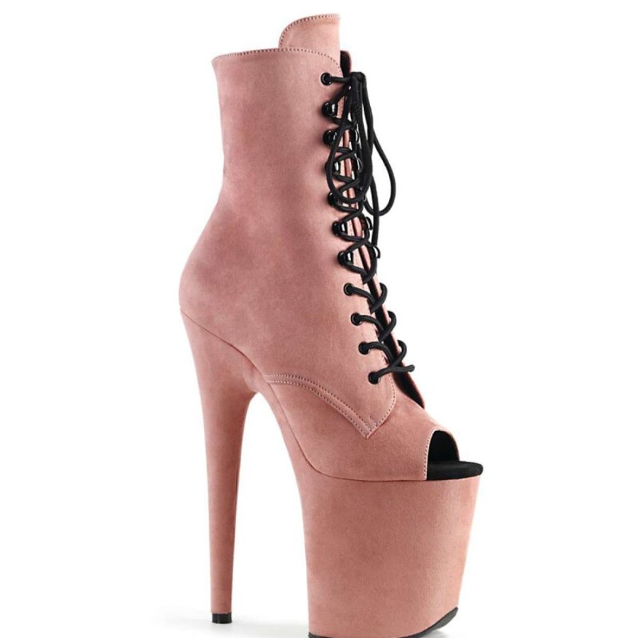 High Heels Pleaser | Pleaser Stiefelette Flamingo-1021Fs Rosa