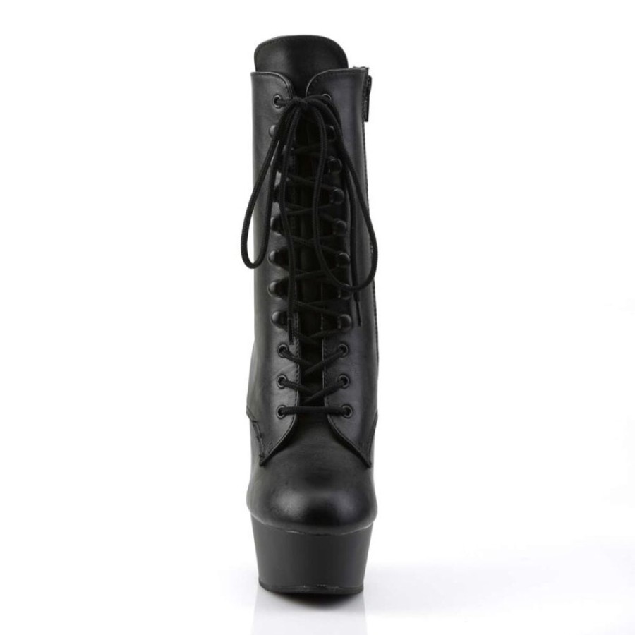 High Heels Pleaser | Pleaser Stiefelette Delight-1020 Schwarz