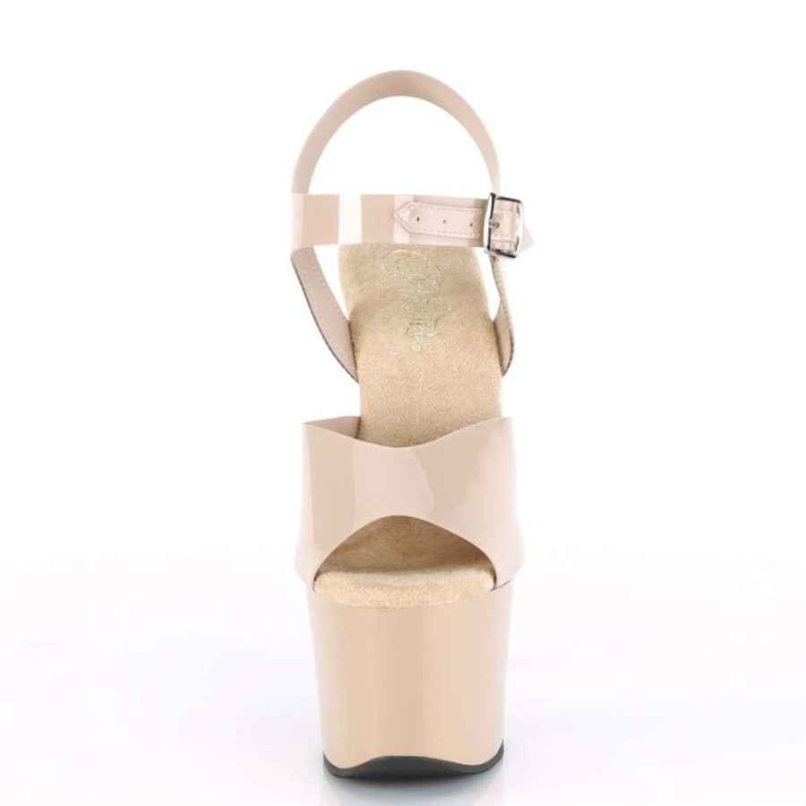 High Heels Pleaser | Pleaser Sandalette Sky-308N Creme