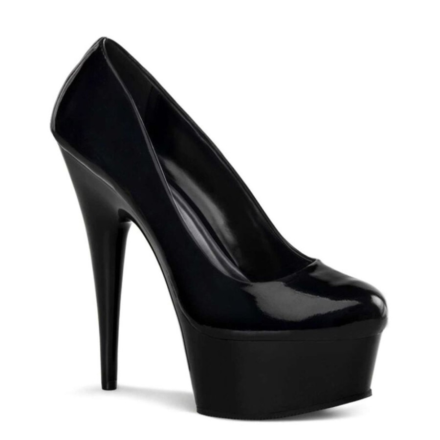 High Heels Pleaser | Pleaser Sandalette Delight-685 Schwarz