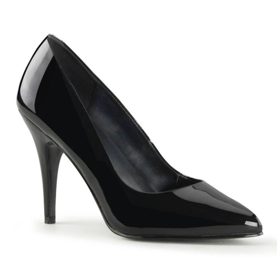 High Heels Pleaser | Pleaser Vanity-420 Pumps Lack Schwarz