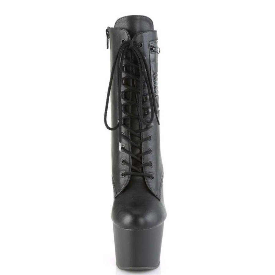 High Heels Pleaser | Pleaser Stiefelette Adore-1020Pk Schwarz