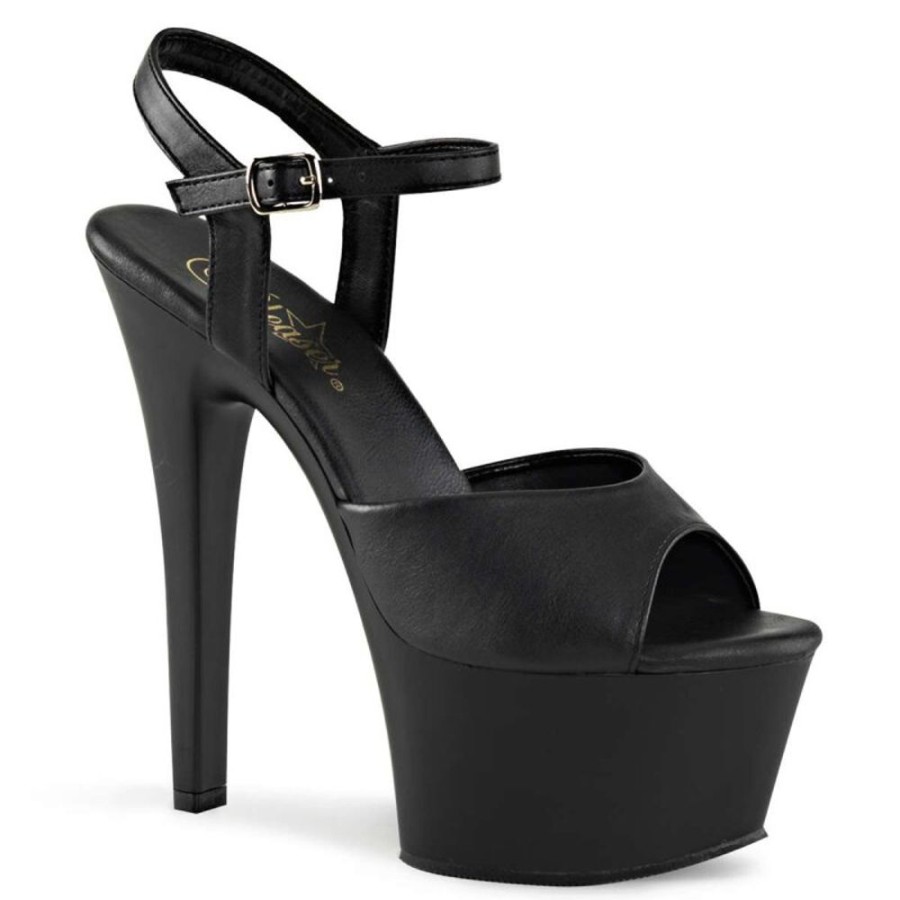 High Heels Pleaser | Pleaser Sandalette Aspire-609 Schwarz