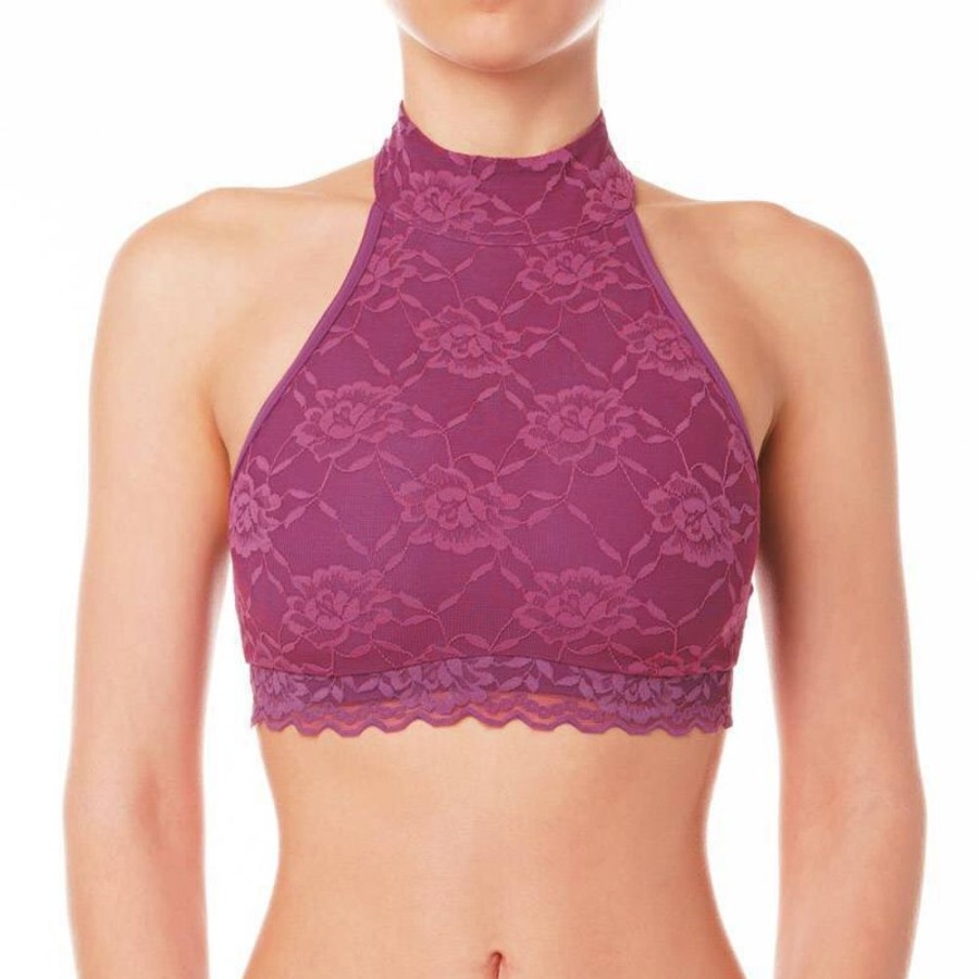 Pole Dance Kleidung Dragonfly | Dragonfly Top Lisette Lace Rubinrot