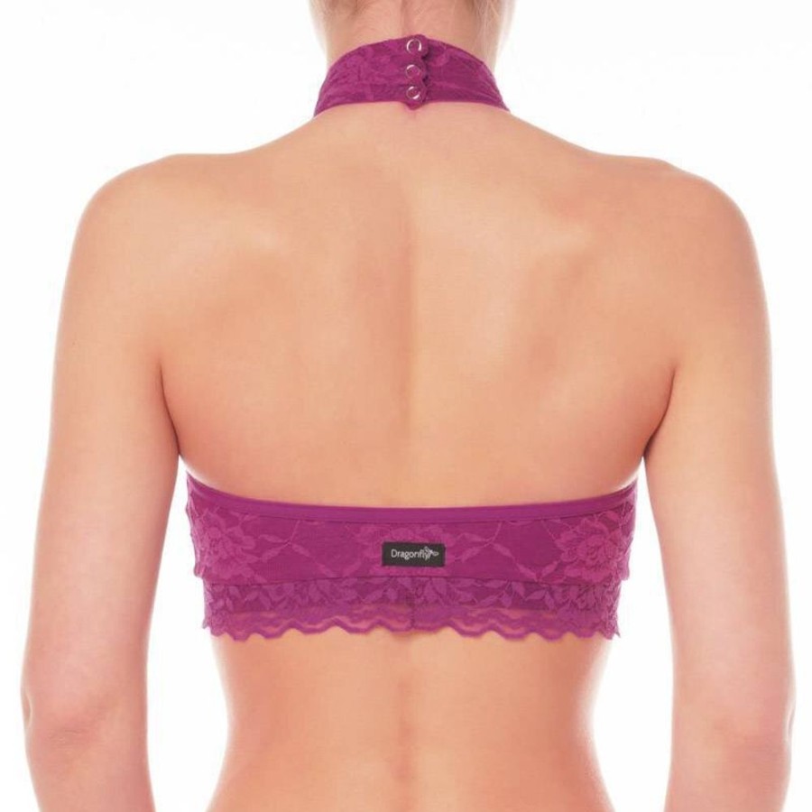 Pole Dance Kleidung Dragonfly | Dragonfly Top Lisette Lace Rubinrot