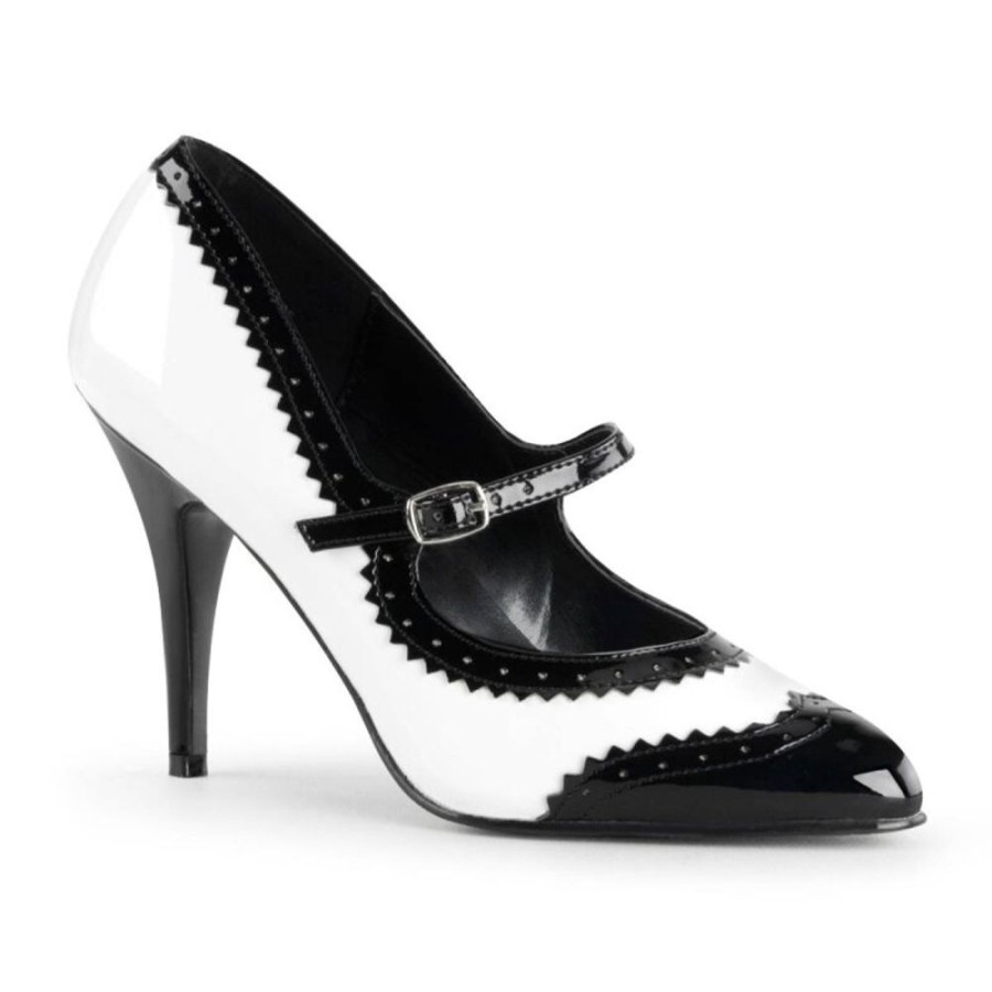 High Heels Pleaser | Pleaser Vanity-442 Pumps Lack Weis