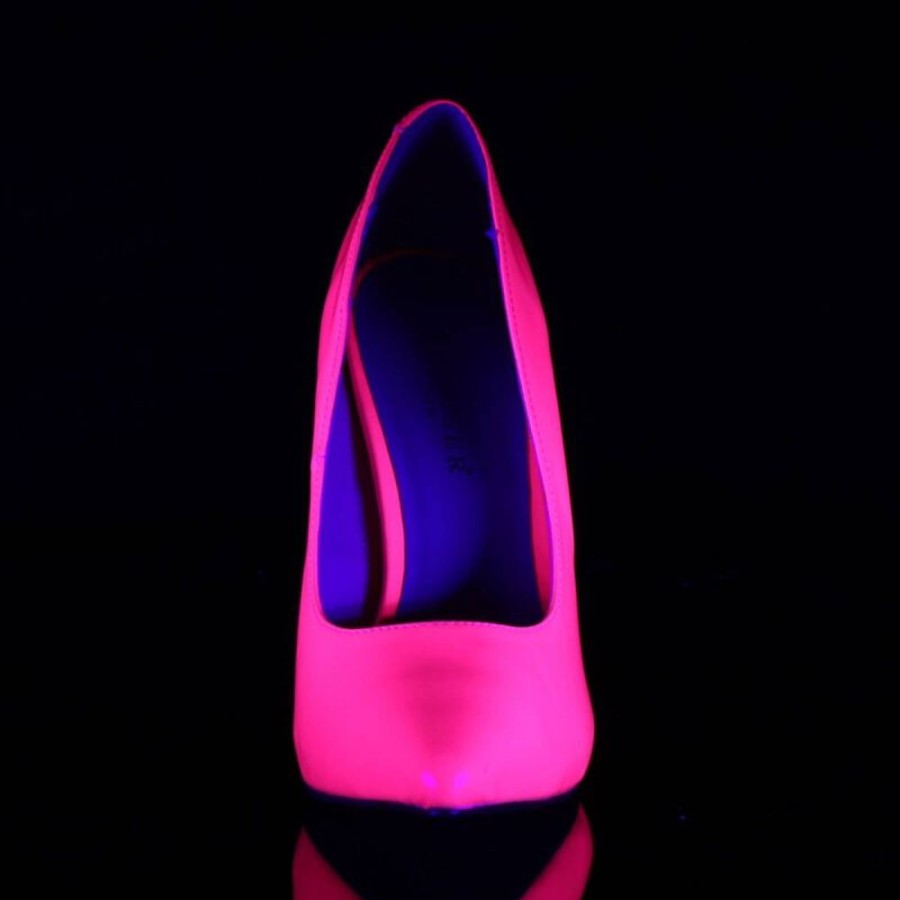 High Heels Pleaser | Pleaser Amuse-20 Pumps Lack Neon Pink