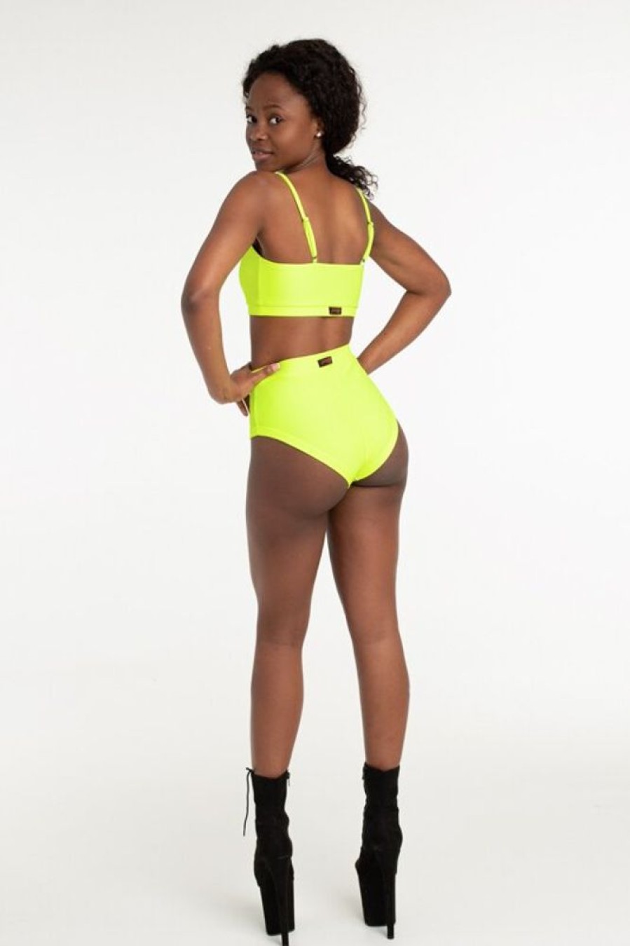 Pole Dance Kleidung Polerina | Polerina Top Basic Neon Yellow