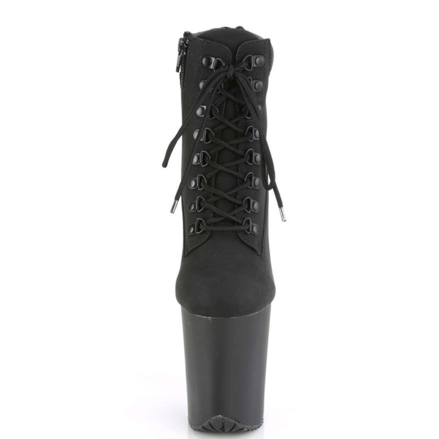 High Heels Pleaser | Pleaser Stiefelette Flamingo-800Tl-02 Schwarz