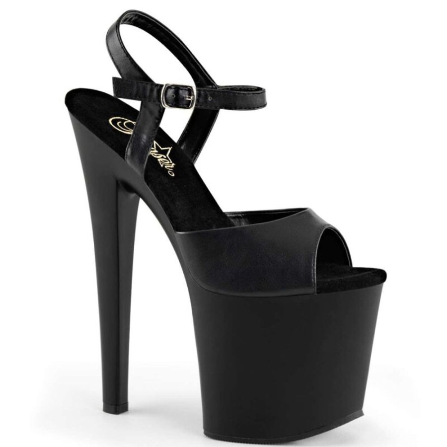 High Heels Pleaser | Pleaser Sandalette Taboo-709 Schwarz