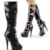 High Heels Pleaser | Pleaser Stiefelette Delight-600-49 Schwarz