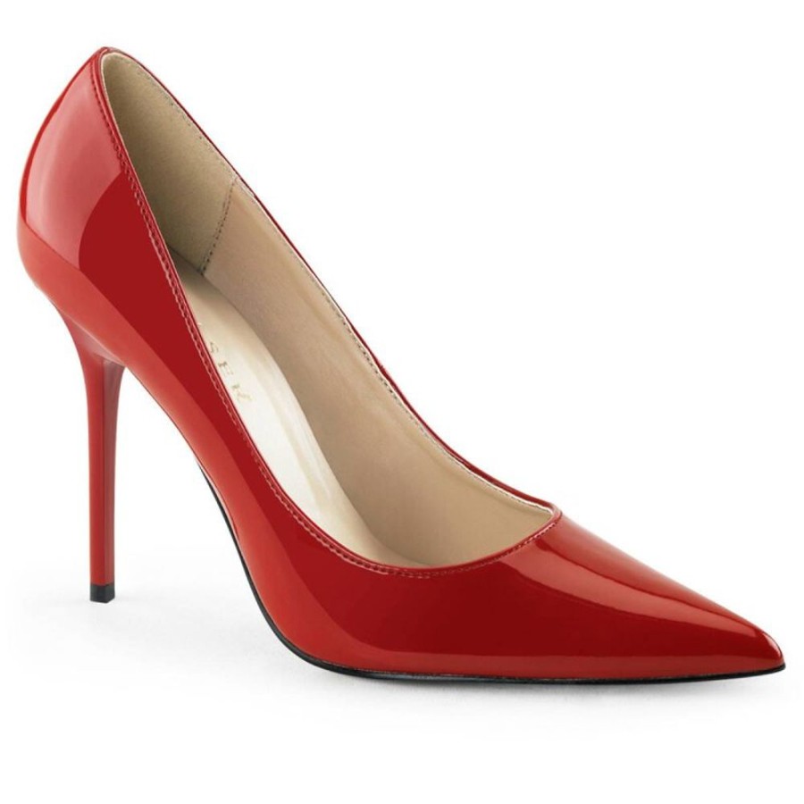 High Heels Pleaser | Pleaser Classique-20 Pumps Lack Rot