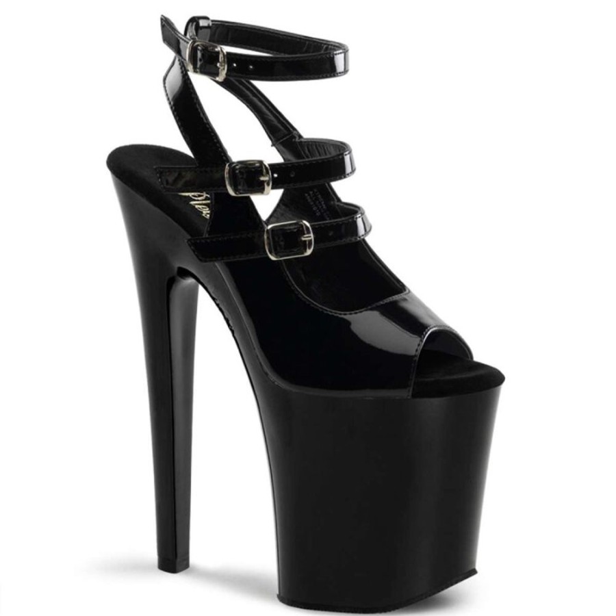 High Heels Pleaser | Pleaser Sandalette Xtreme-873 Schwarz