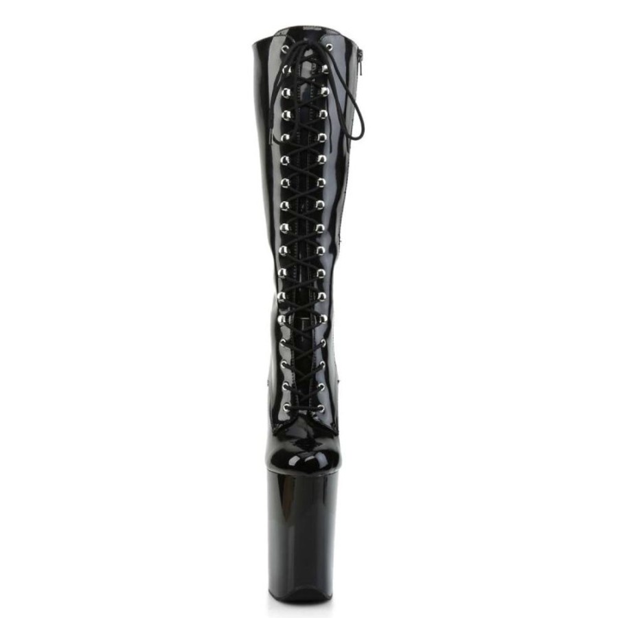 High Heels Pleaser | Pleaser Stiefel Infinity-2020 Schwarz