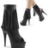 High Heels Pleaser | Pleaser Stiefelette Delight-1019 Schwarz