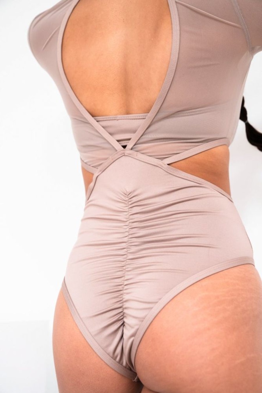 Pole Dance Kleidung Lunalae | Lunalae Bodysuit Diana Mocha