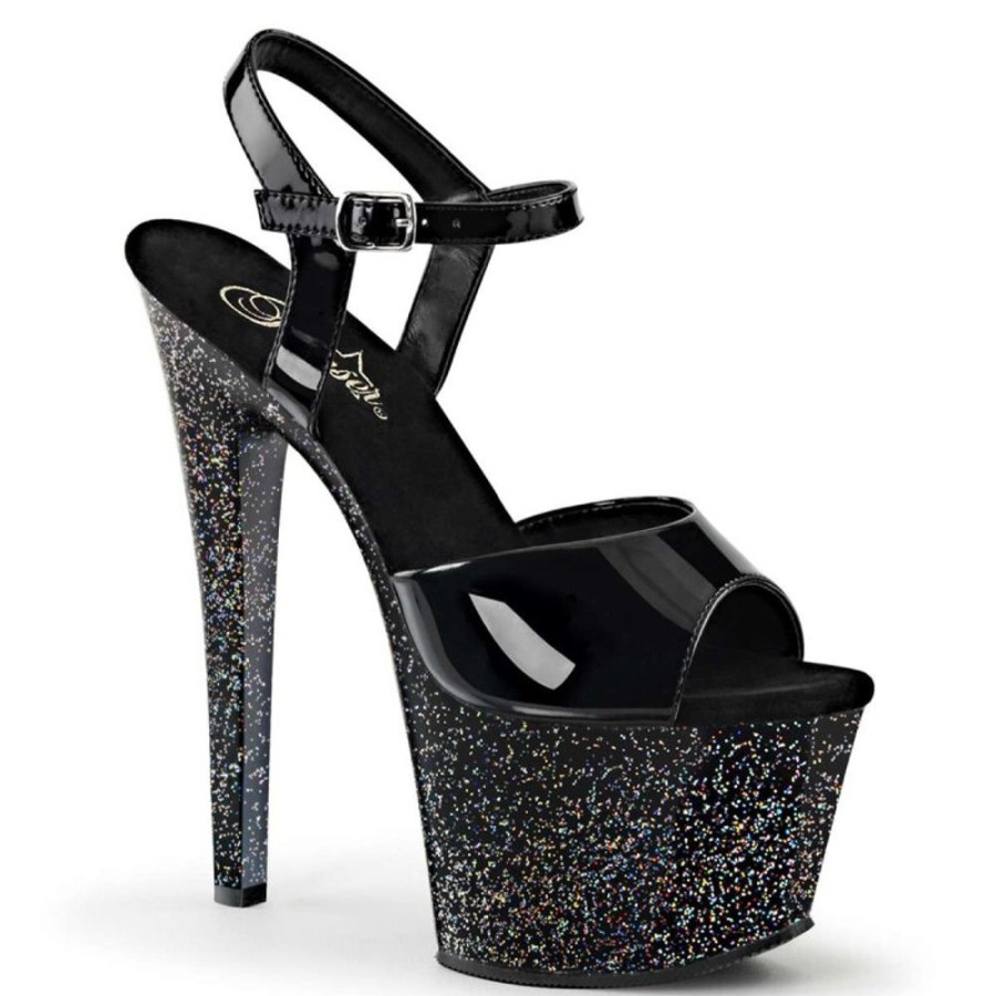 High Heels Pleaser | Pleaser Sandalette Sky-309Mg Schwarz