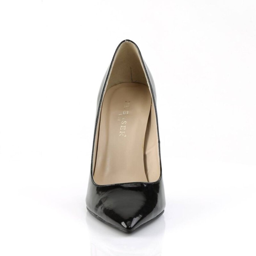 High Heels Pleaser | Pleaser Classique-20 Pumps Lack Schwarz