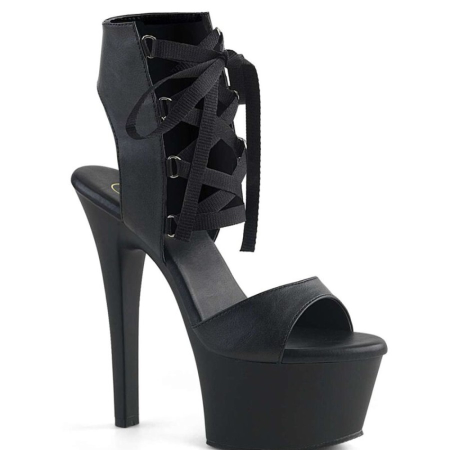 High Heels Pleaser | Pleaser Sandalette Aspire-600-14 Schwarz