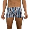 Pole Dance Kleidung Juicee Peach | Juicee Peach Men Shorts Tie Side Blue Snake