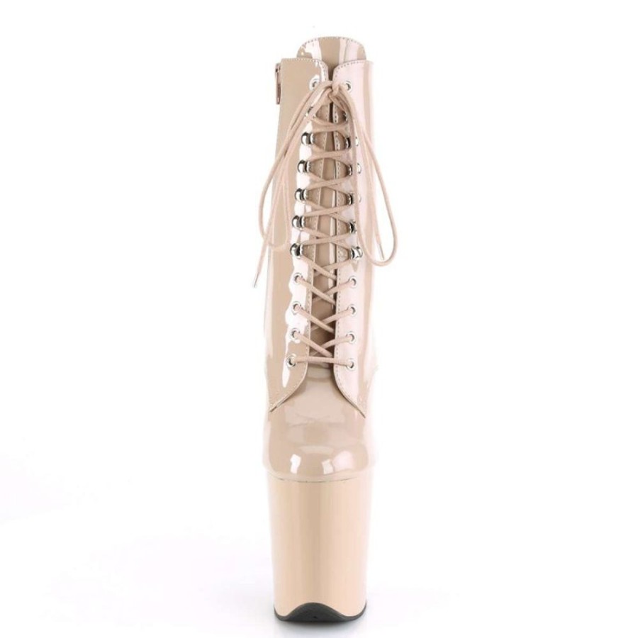 High Heels Pleaser | Pleaser Stiefelette Flamingo-1020 Nude