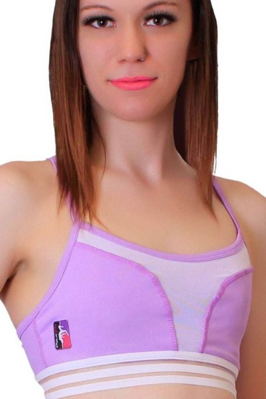 Pole Dance Kleidung Bad Kitty | Polefit Petal Mesh Top Lavender