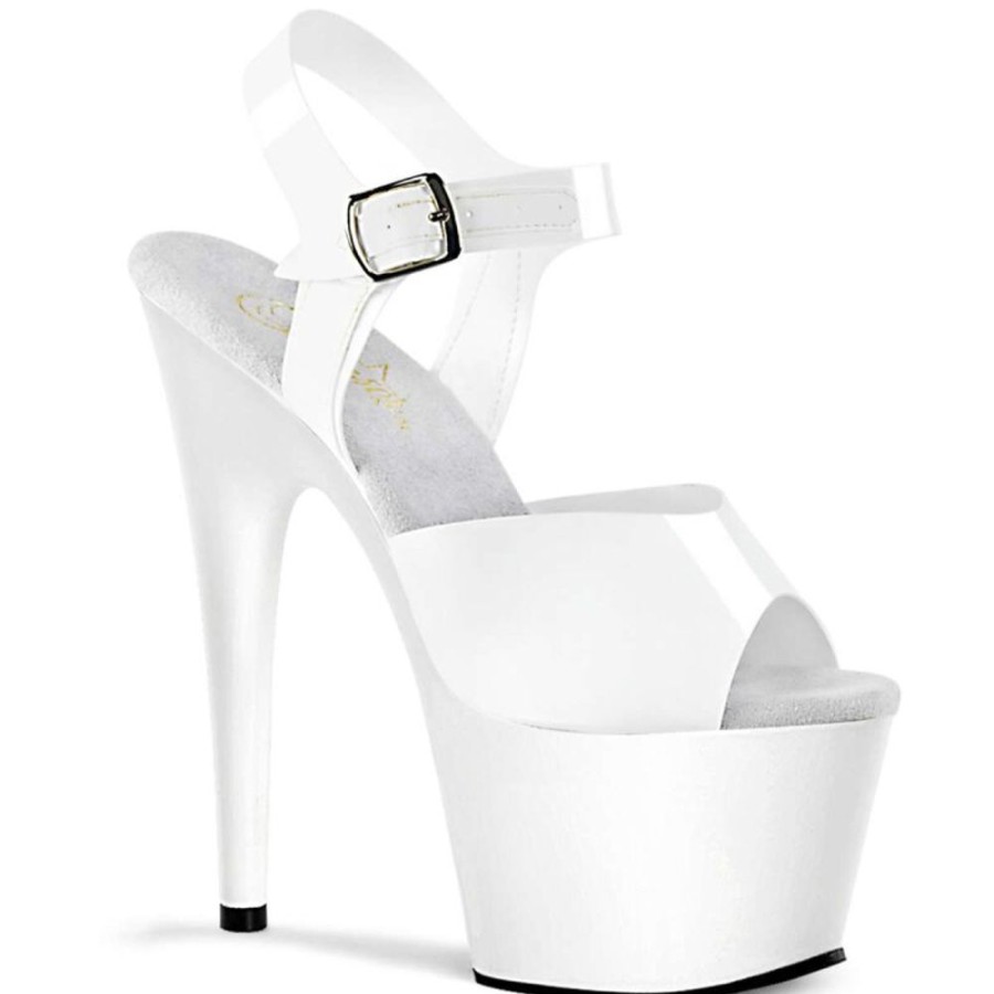 High Heels Pleaser | Pleaser Sandalette Adore-708N Weis