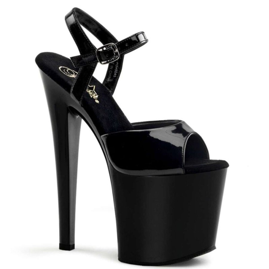 High Heels Pleaser | Pleaser Sandalette Taboo-709 Schwarz