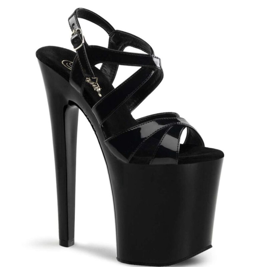 High Heels Pleaser | Pleaser Sandalette Xtreme-872 Schwarz