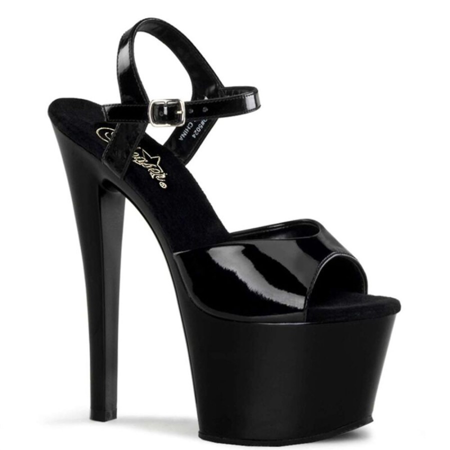 High Heels Pleaser | Pleaser Sandalette Sky-309 Schwarz