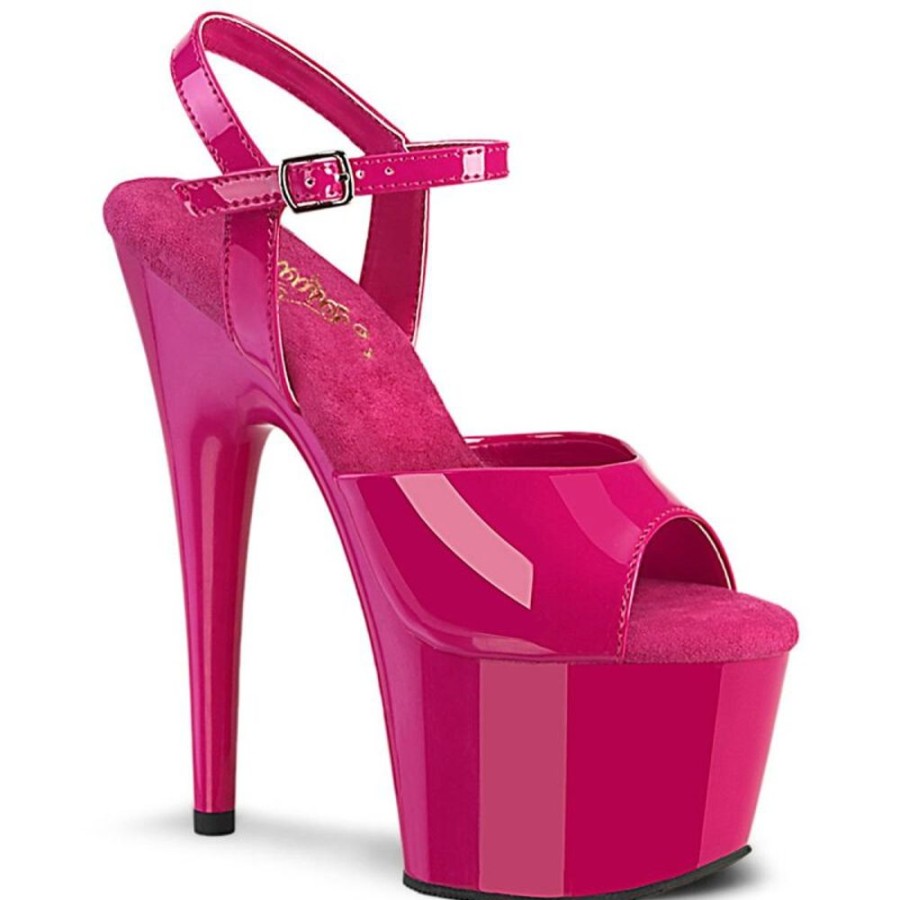 High Heels Pleaser | Pleaser Adore-709 Plateau Sandaletten Lack Pink