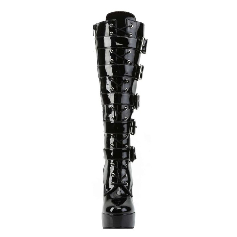 High Heels Pleaser | Pleaser Stiefel Electra-2042 Schwarz