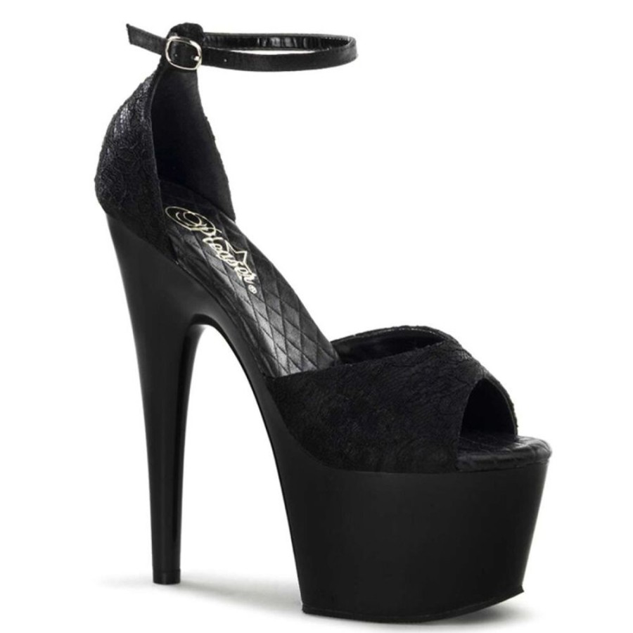 High Heels Pleaser | Pleaser Sandalette Adore-768 Schwarz