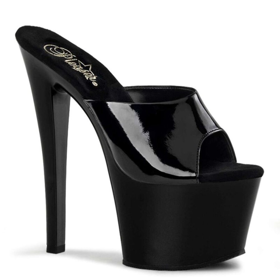 High Heels Pleaser | Pleaser Pantolette Sky-301 Schwarz