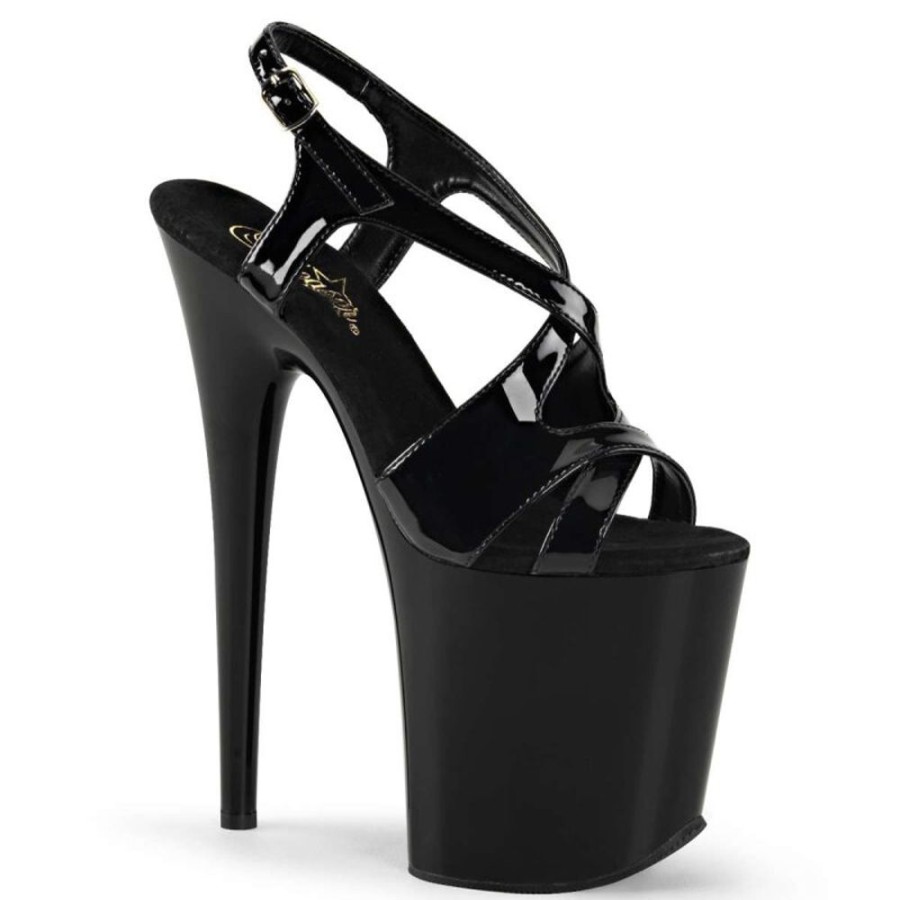 High Heels Pleaser | Pleaser Sandalette Flamingo-831 Schwarz