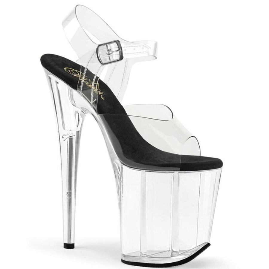 High Heels Pleaser | Pleaser Sandalette Flamingo-808 Transparent