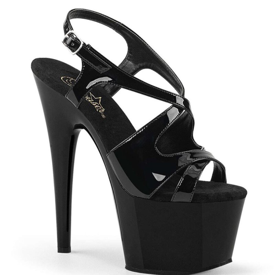 High Heels Pleaser | Pleaser Sandalette Adore-730 Schwarz