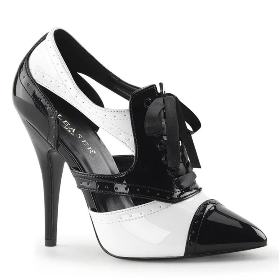 High Heels Pleaser | Pleaser Seduce-458 Pumps Lack Schwarz