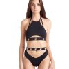 Pole Dance Kleidung Hamade Activewear | Hamade Activewear Halter Neck Top Eyelet