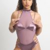 Pole Dance Kleidung Zasha Polewear | Zasha Polewear Bodysuit Sabrina Mauve